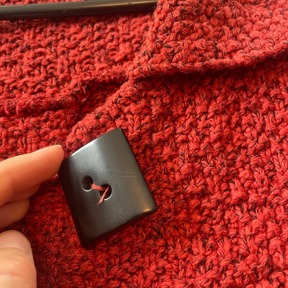 Willow Red Textured Sweater Jacket - Picture 6 of 6